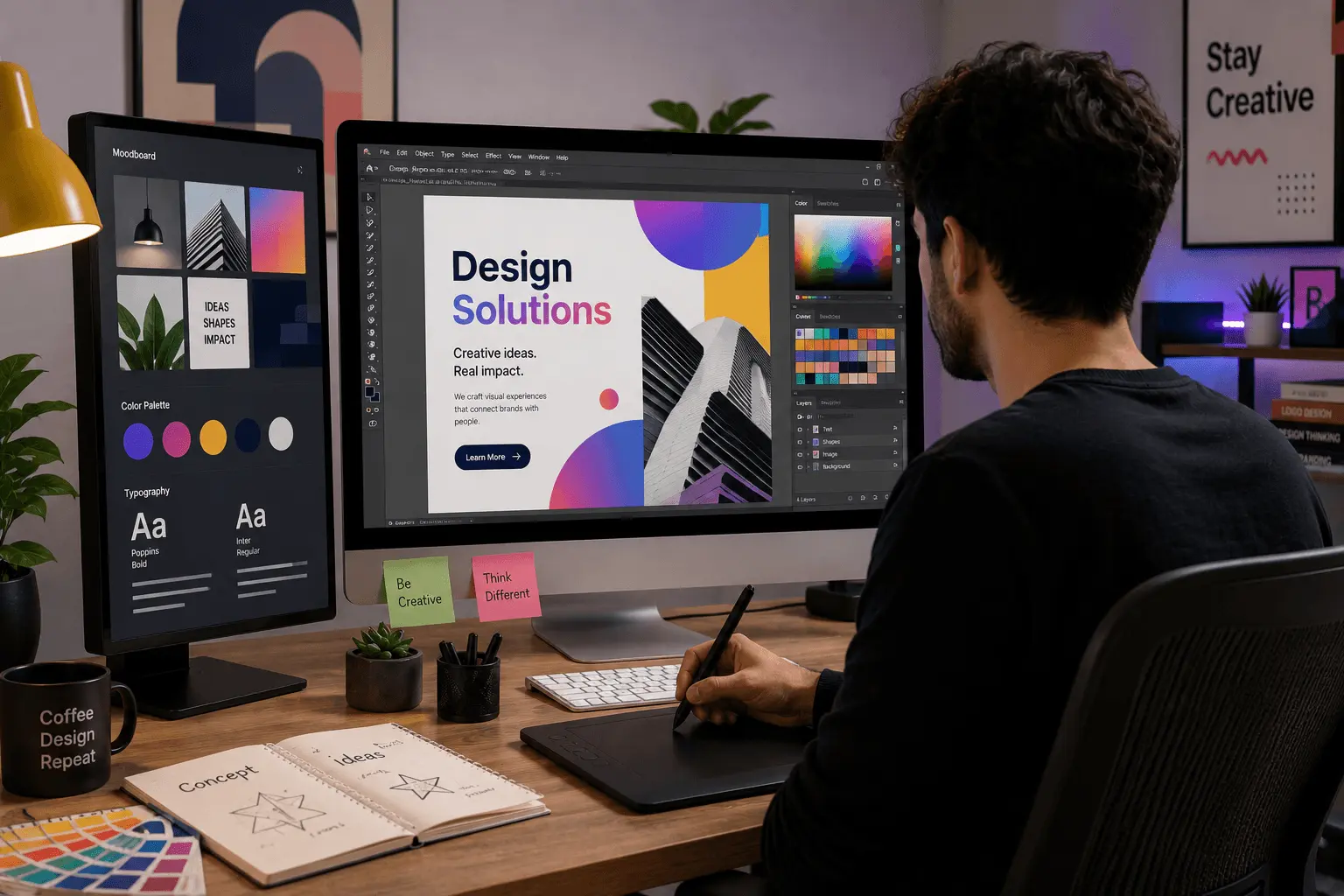 Canva AI design tools interface for content creators